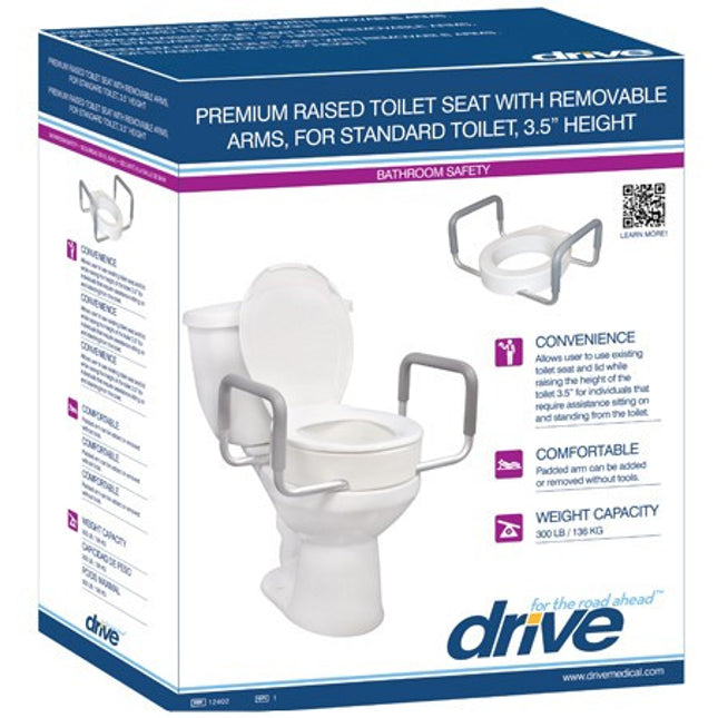 Premium Seat Riser with Removable Arms, Standard Seat