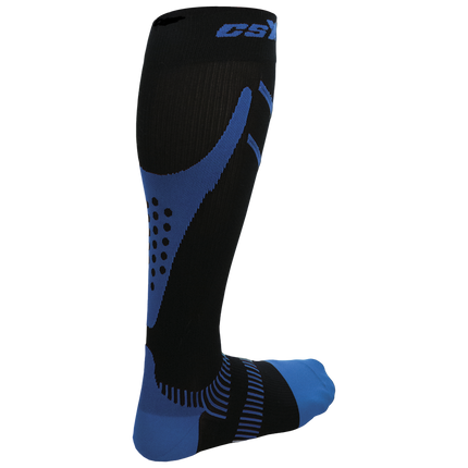 CSX 20-30 mmHg Compression Socks Royal Blue on Black