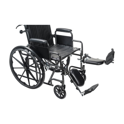 Silver Sport Full-Reclining Wheelchair, Desk Arms, 18" Seat