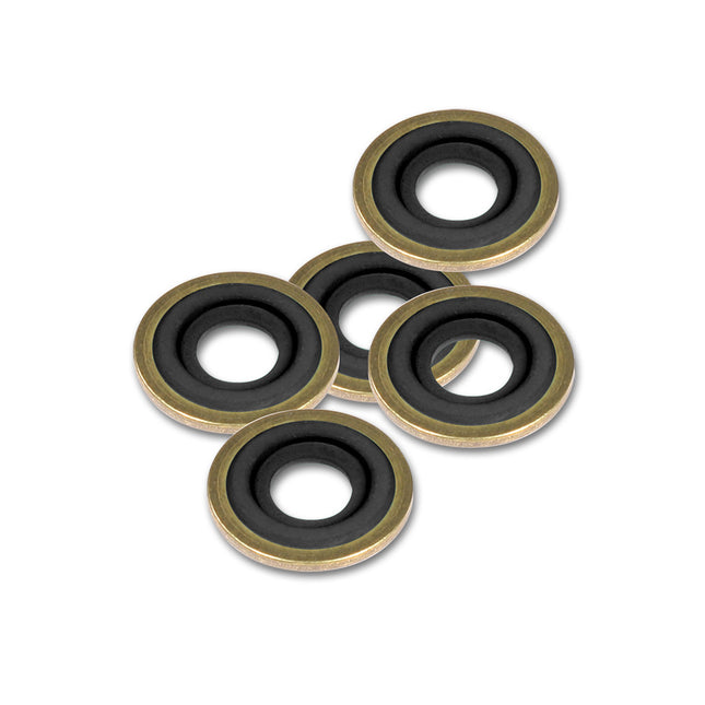 Black Viton Seal Washers, 50/Pack