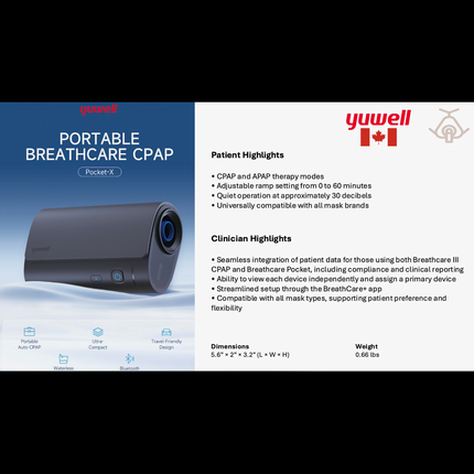 Breathcare Pocket Travel CPAP