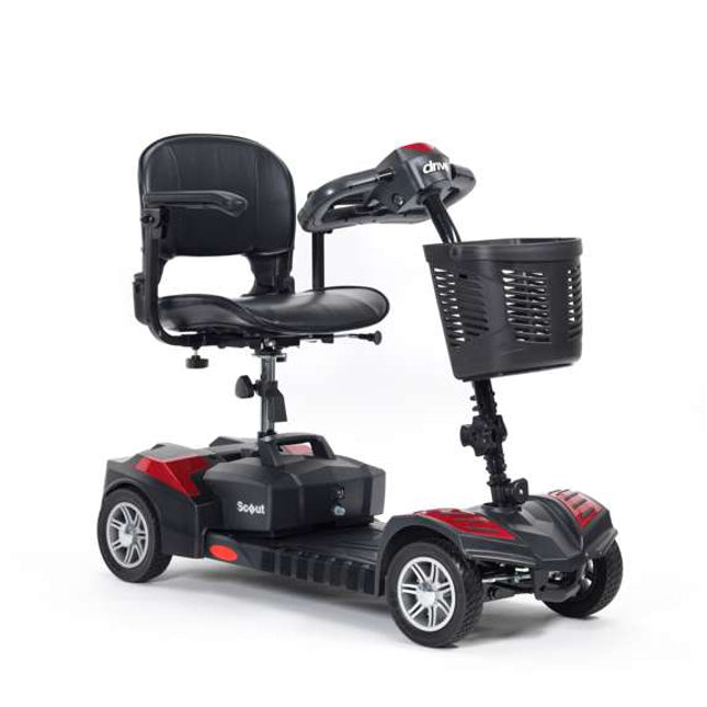 Drive Medical Scout LT Compact Travel Power Scooter, 4 wheel