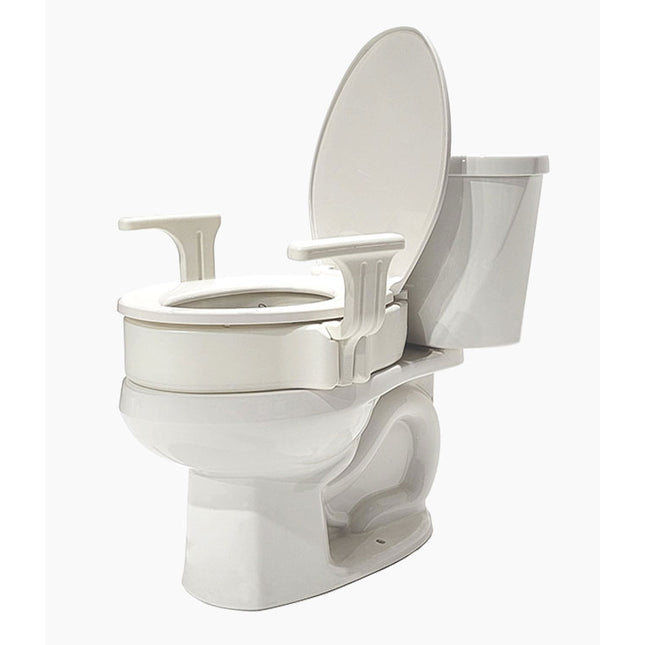 4" Elongated Raised toilet seat with Handles