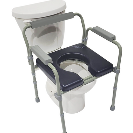 Padded Folding Commode Chair