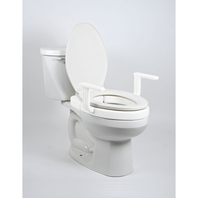 2" Hinged Raised Toilet Seat with handles