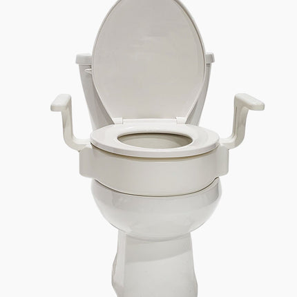 4" Elongated Raised toilet seat with Handles