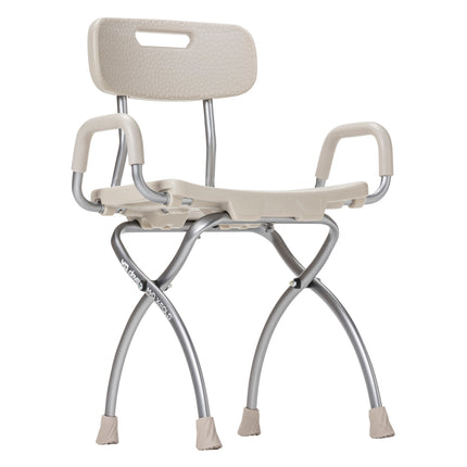 MD by Drive X-Fold Shower Chair, Stone
