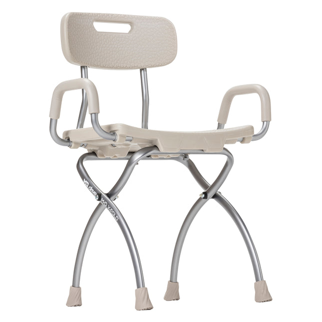 MD by Drive X-Fold Shower Chair, Stone