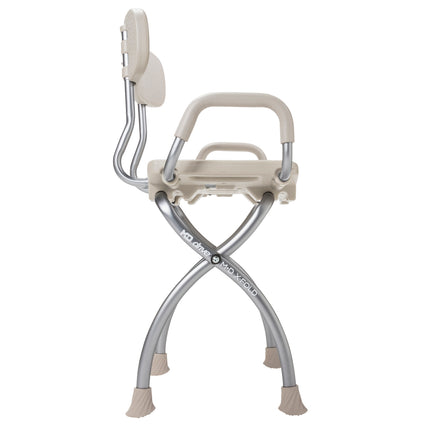 MD by Drive X-Fold Shower Chair, Stone
