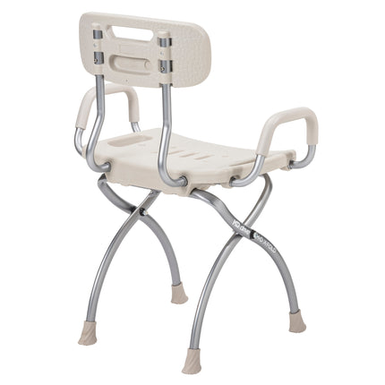 MD by Drive X-Fold Shower Chair, Stone