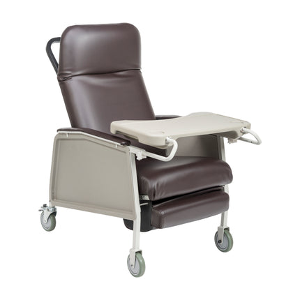 3 Position Heavy Duty Bariatric Geri Chair Recliner, Chocolate