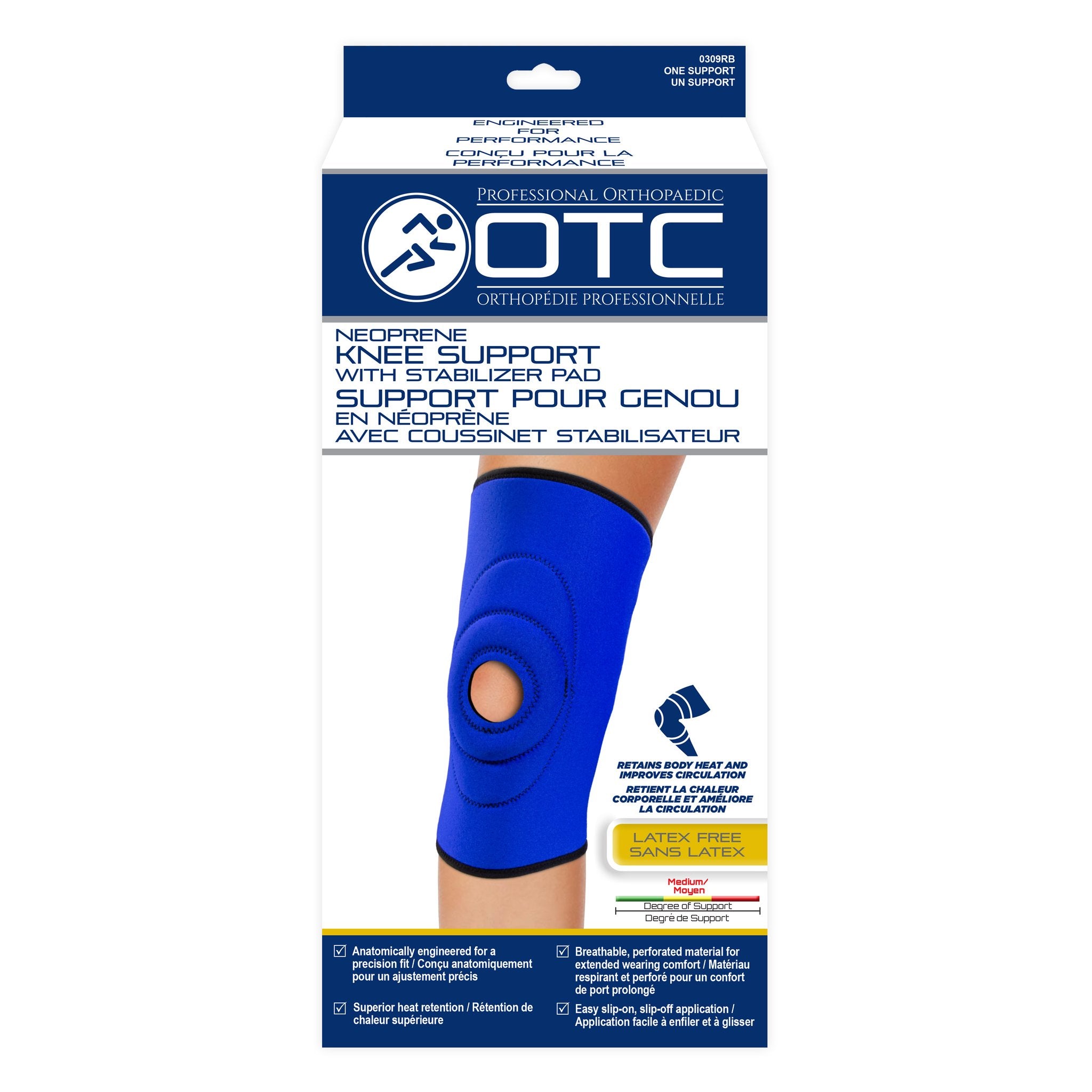 Neoprene Knee Support - Stabilizer Pad by OTC