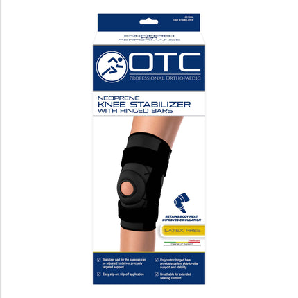 Neoprene Knee Stabilizer - Hinged Bars