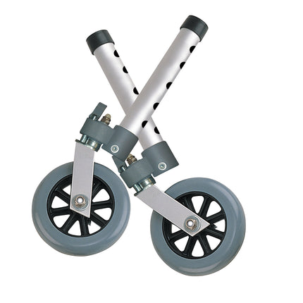 Swivel Lock Walker Wheels, 5", 1 Pair