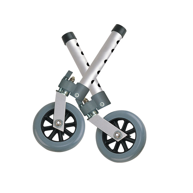 Swivel Lock Walker Wheels, 5", 1 Pair