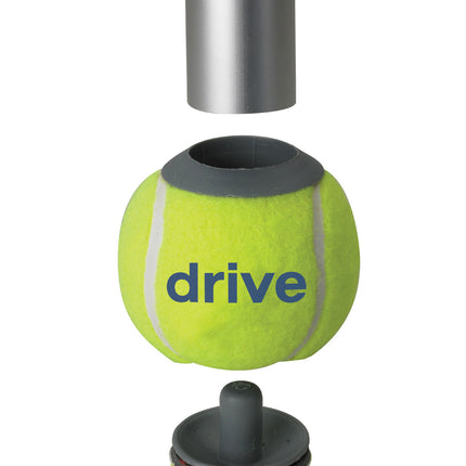 Walker Rear Tennis Ball Glides with Additional Glide Pads, 1 Pair