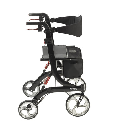 Nitro Euro Style Walker Rollator, Heavy Duty, Black