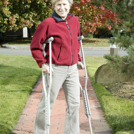 Walking Crutches with Underarm Pad and Handgrip, Youth, 1 Pair