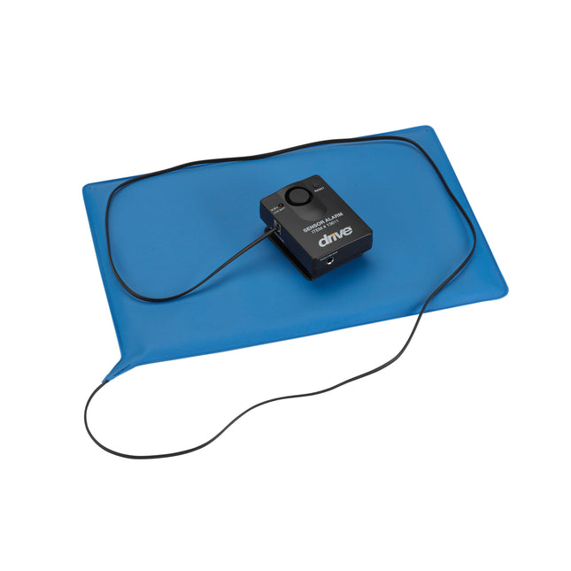 Pressure Sensitive Bed Chair Patient Alarm with Reset Button, 10" x 15" Chair Pad