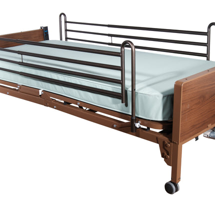 Delta Ultra Light Full Electric Hospital Bed with Full Rails and Innerspring Mattress