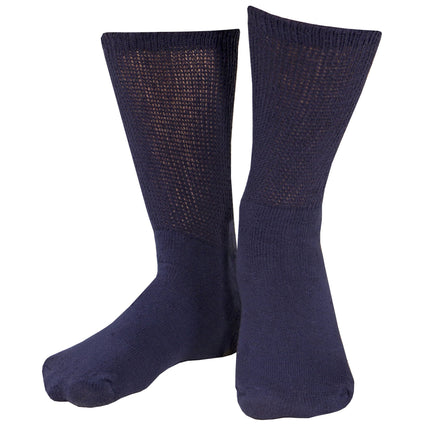  Diabetic Socks with Loose Fit Crew Length 3/Pack