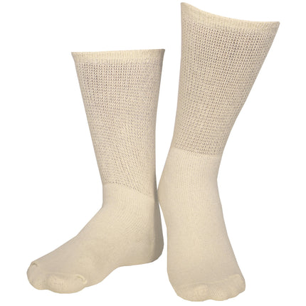  Diabetic Socks with Loose Fit Crew Length 3/Pack