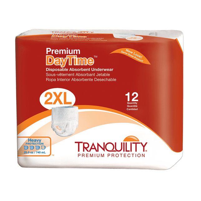 Tranquility AIR Plus Bariatric Disposable Briefs 4X- 5X Large 8/Bg - Med  Supplies