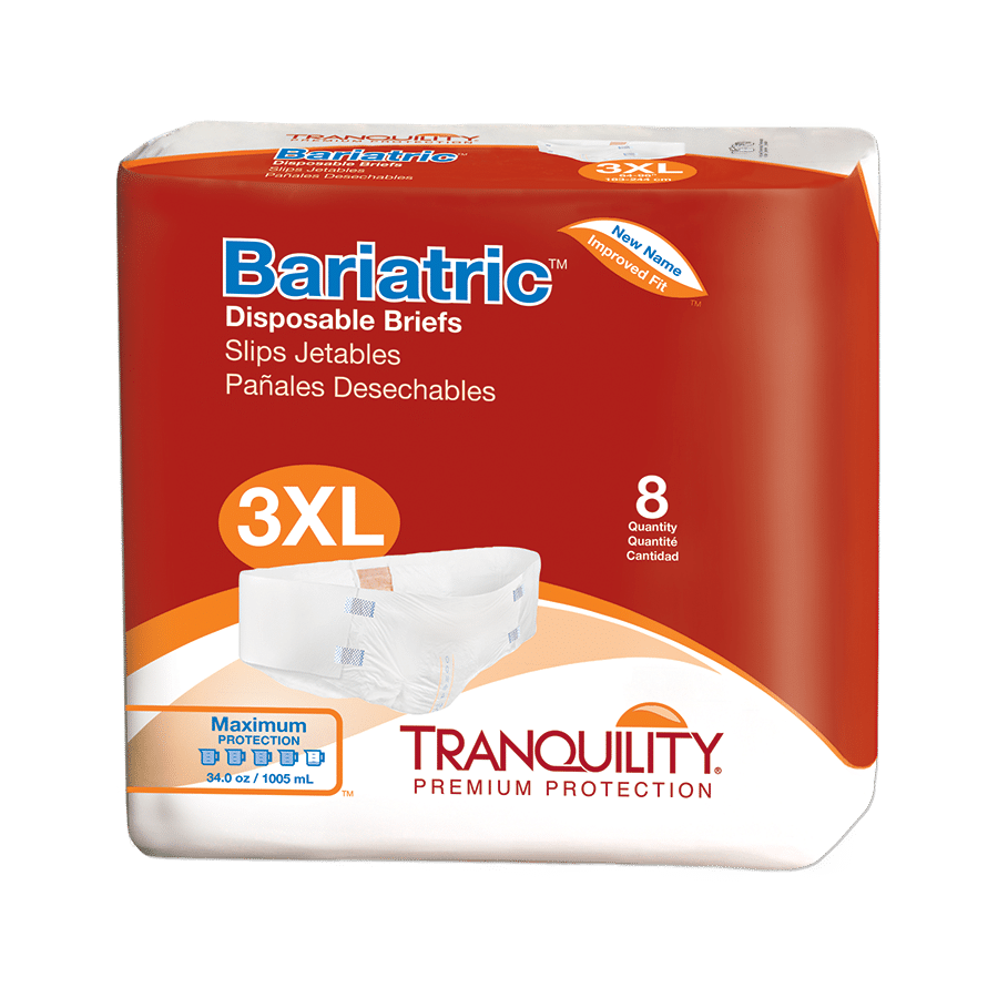 Tranquility Bariatric Disposable Briefs (3XL)