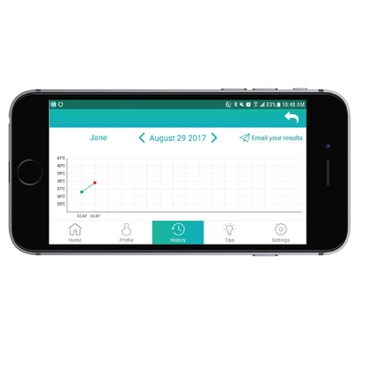 Precision Temp Instant Ear thermometer with Bluetooth by BIOS 