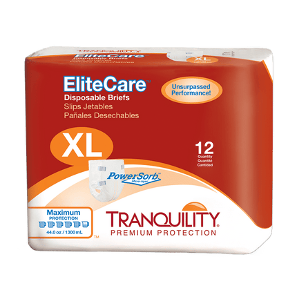 Tranquility EliteCare Disposable Briefs (X-Large)
