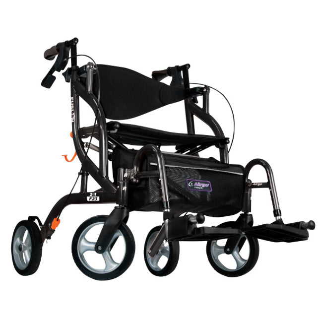 Airgo Fusion F23 Side-Folding Rollator & Transport Chair