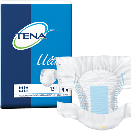 TENA Ultra Brief - Medium "white" (case of 80)