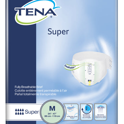 TENA Super Briefs | Size Large, case of 56