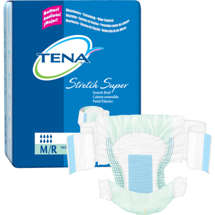 TENA Super Stretch Brief - Medium/Regular (green)