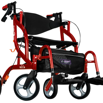 Airgo Fusion F18 Side-Folding Rollator & Transport Chair