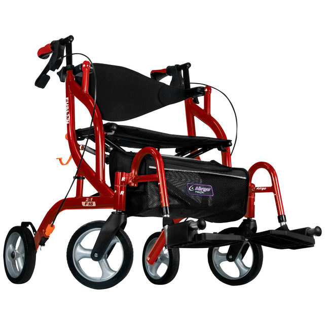 Airgo Fusion F18 Side-Folding Rollator & Transport Chair
