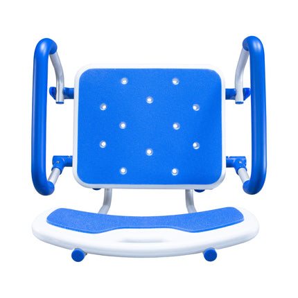 Padded Bath Safety Seat With Back and Swing Away Arms