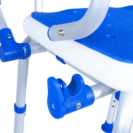 Padded Bath Safety Seat With Back and Swing Away Arms