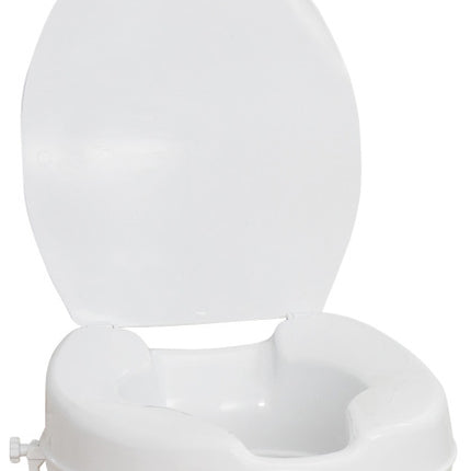 AquaSense 4" Elongated Raised Toilet Seat with Lid