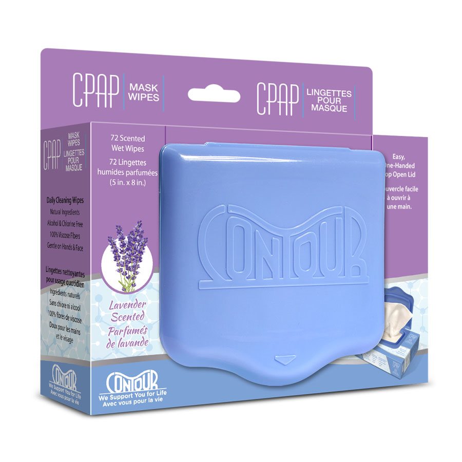 Contour CPAP Wipes, Lavender Scent 72 Wipes/Pack waltonmedical