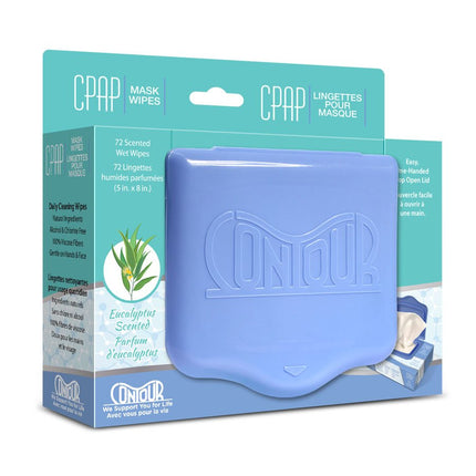 Contour CPAP Wipes, Eucalyptus Scent, 72 Wipes/Pack