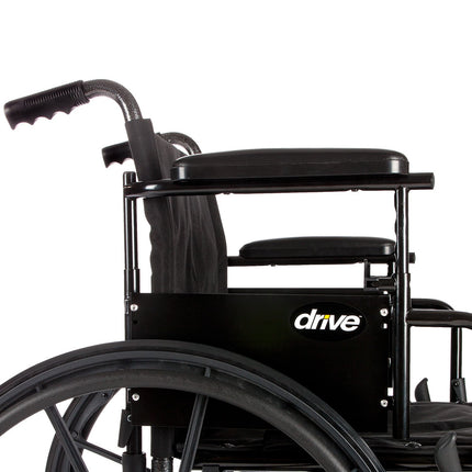 Cruiser X4 Lightweight Dual Axle Wheelchair with Adjustable Detachable Arms, Desk Arms, Elevating Leg Rests, 16" Seat