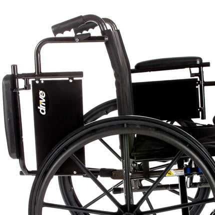 Cruiser X4 Lightweight Dual Axle Wheelchair with Adjustable Detachable Arms, Desk Arms, Swing Away Footrests, 16" Seat