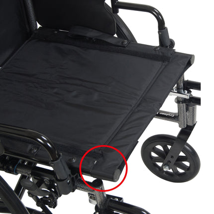 Cruiser X4 Lightweight Dual Axle Wheelchair with Adjustable Detachable Arms, Desk Arms, Elevating Leg Rests, 16" Seat