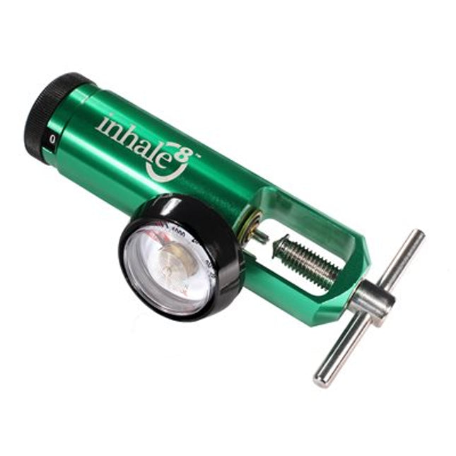 Inhale8 Yoke Style Oxygen Regulator, 0-8 lpm