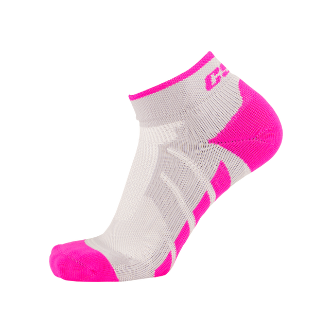 CSX X110 High Cut Ankle Sock PRO Pink on Gray