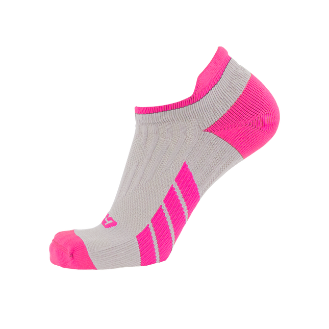 CSX X100 Low Cut Ankle Socks PRO Pink on Grey