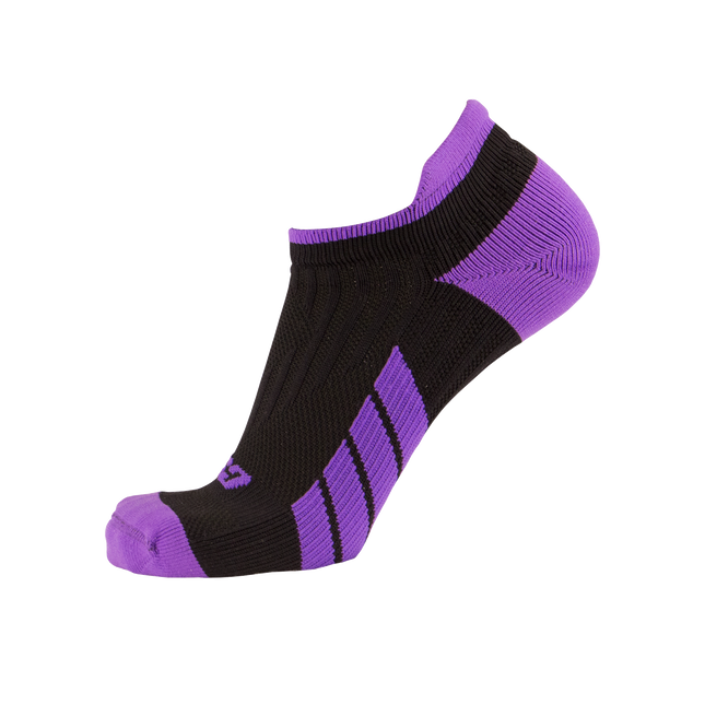 CSX X100 Low Cut Ankle Socks PRO Purple on Black