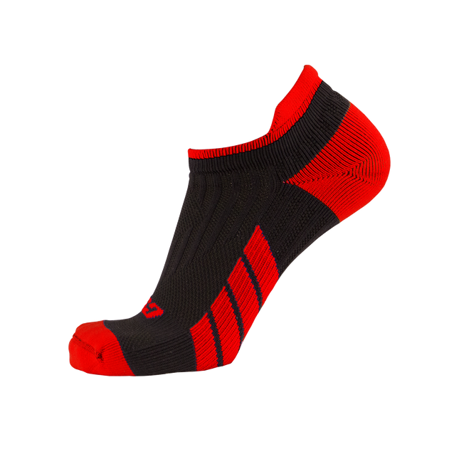 CSX X100 Low Cut Ankle Socks PRO Red on Black