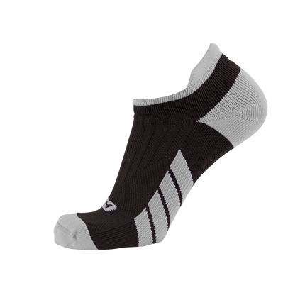 CSX X100 Low Cut Ankle Socks PRO Silver on Black